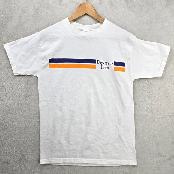 Fruit of the Loom Other - Vintage Days Of Our Lives Soap Opera Shirt Mens Medium White TV Promo 90s Y2K